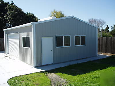 Steel building, residential, complete, attractive