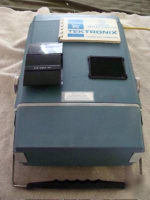 Tektronix 1503 tdr cable tester & module w/extras 