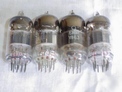 Soviet union 6N1P lot of 4 tubes