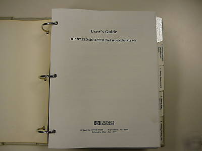 08720-90288 agilent 8719D 8720D 8722D user's guide