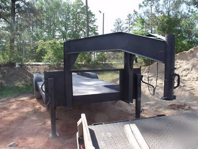 1999 gooseneck trailer equiptment skid steer tractor 