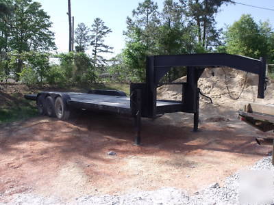 1999 gooseneck trailer equiptment skid steer tractor 