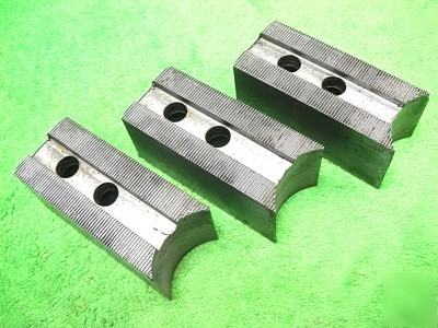 3 huron KT10P lathe chuck soft jaw jaws 1.5MM x 60/deg
