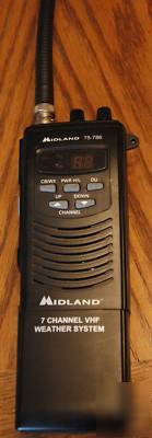 Midland 7-channel vhf weather system 75-786 great/works
