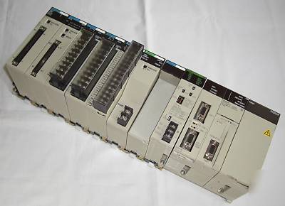 Omron CS1H-CPU66H with CS1W-SCB41-V1 CS1W-CLK21-V1 plc
