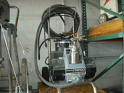Spraytech capspray CS9100 hvlp sprayer & 2GAL paint pot