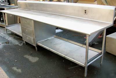 12' work table prep sink - 144
