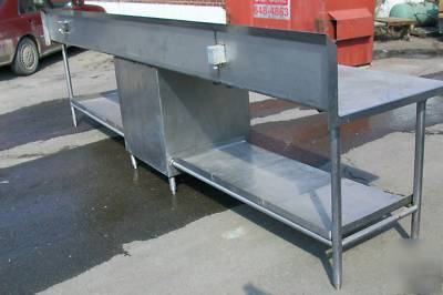 12' work table prep sink - 144
