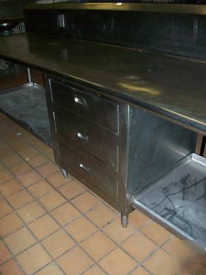 12' work table prep sink - 144