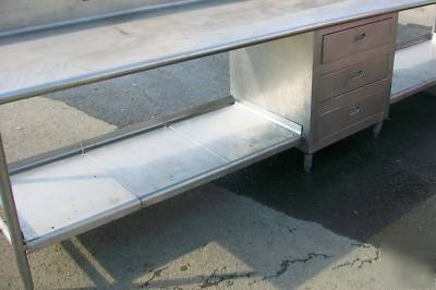 12' work table prep sink - 144