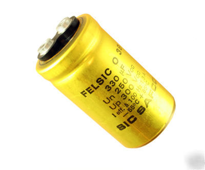 330MFD 250 vdc computer grade capacitor 330UF 250V