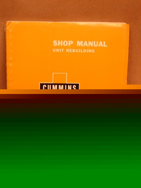 Cummins v-12 series shop manual unit rebuilding 983431A