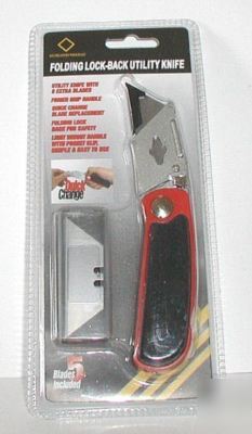 (01) lock-blade razor blade utility knife / box cutter