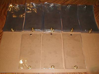 50 clear vinyl tag protectors w gromet and snap 4