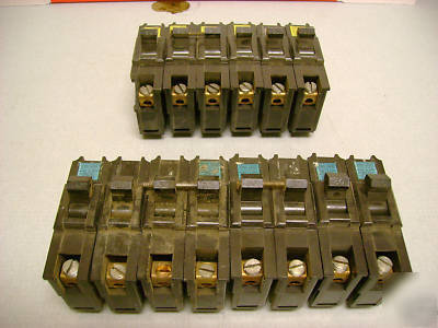 Federal pacific type na 20 & 30 amp 14 total used