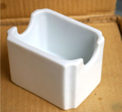 New sugar packet containers 48 wholesale lot white 