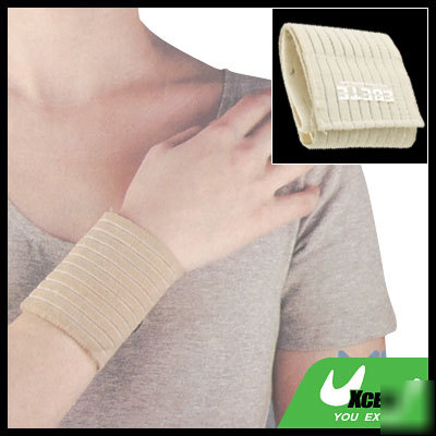 Sports fitness elastic fibre wrist supporter protector