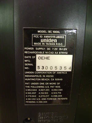 Uniden bearcat 100XL 16 channel scanning radio working