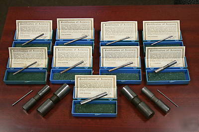 Deltronic plug guages 15 different sizes 