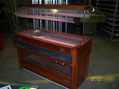 Friulinox liberty buffet server with motorized cover