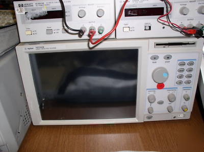 Lot of oscilloscopes and power supplies