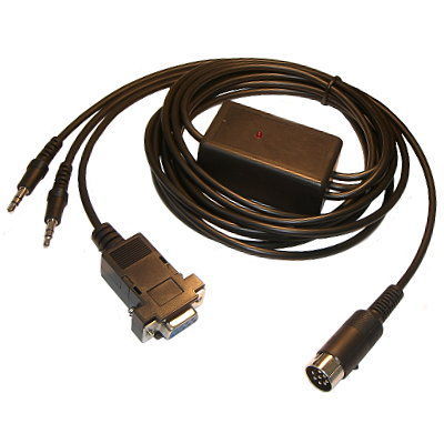 Icom datamode cable with 8-pin din accessory connector 