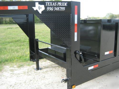 2010 7X16 texas pride gooseneck dump trailer 14K gvwr