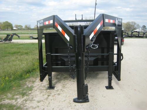 2010 7X16 texas pride gooseneck dump trailer 14K gvwr