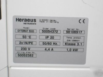 Heraeus cytomat 6000 robotic plate shuttle incubator