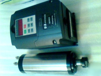 Water-coole motor spindle 3KW and matching inverter