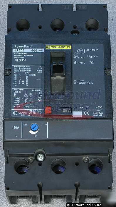 New square d JJL36150 breakers, 150 amp, 65 kair, 