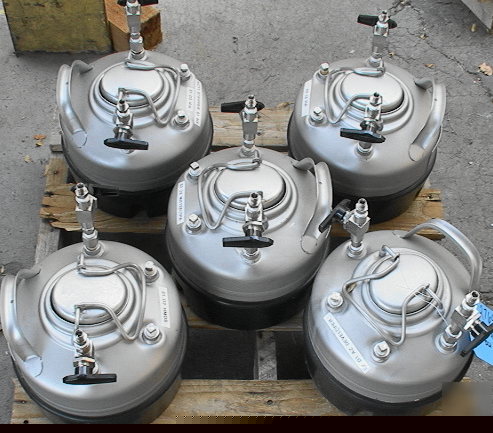 Apc stainless pressure vessel dispensing canister 1GAL