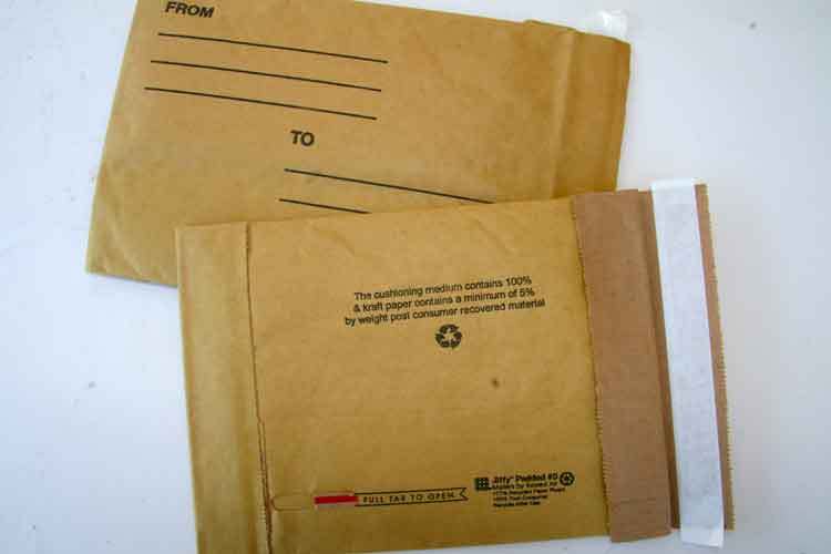 New 30 jiffy #0 padded mailing envelopes, 6 x 10, 