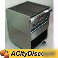 New abamaster s/s radiant gas char broiler grill
