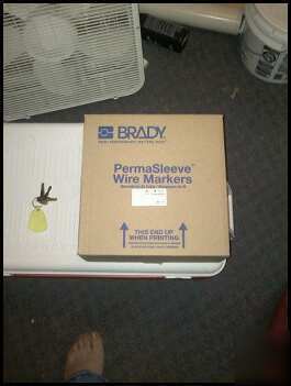 New brady printer labels permasleeve ... in box