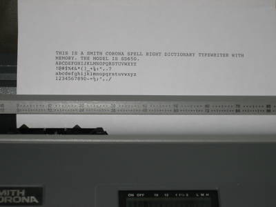 Smith corona electric typewriter-dictionary-manual-mint