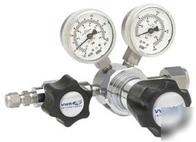 Vwr high-purity single-stage gas regulators, stainless