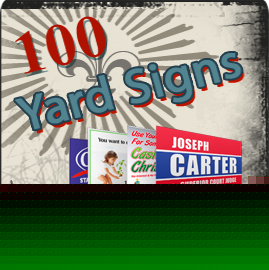 100 24X18 coroplast, yard signs, real estate signs 