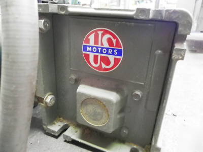 Us motors torqube gear drive w/ reliance ac motor .5HP