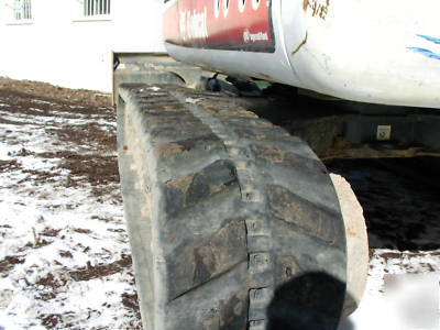 Bobcat 335 excavator kubota diesel rubber track heat