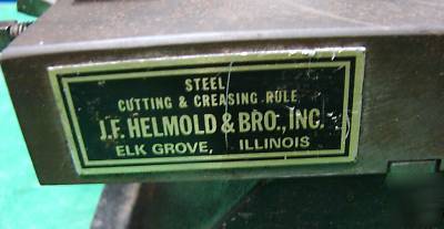 J f helmold steel rule bender brake multiform machine