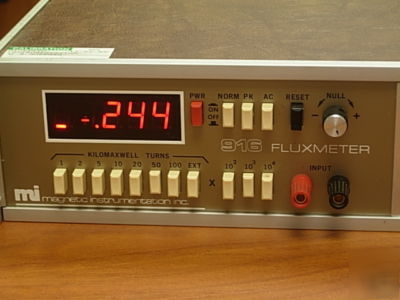 Magnetic instrumentation rfl fluxmeter 916 w/ options