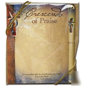 Musicians gift set**notepad & pen**crescendo of praise 