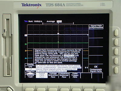 Tektronix TDS684A 1GHZ digitizing oscilloscope cal'd