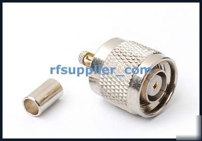 50X rp tnc male crimp connetor for RG178 RG316 RG174