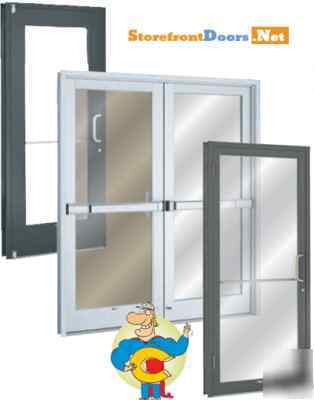 New aluminum storefront door & frame in the box