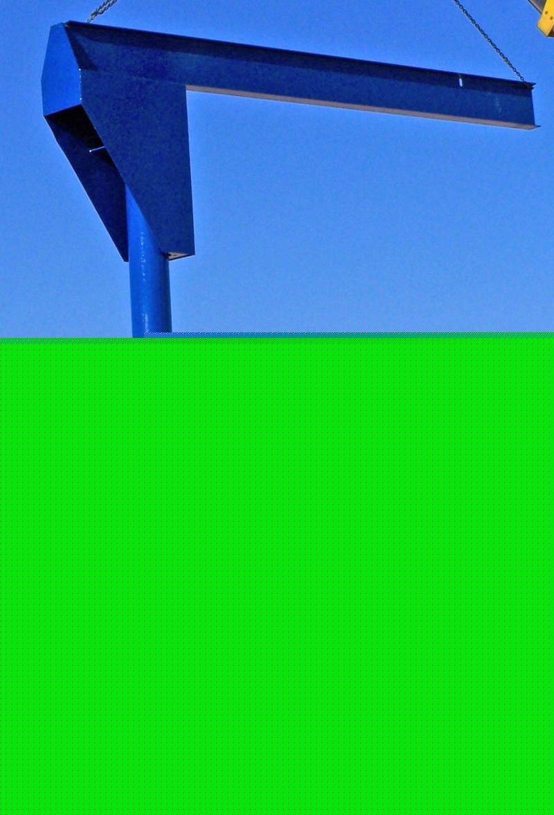 Over head crane rail boom shop hoist winch jib swing