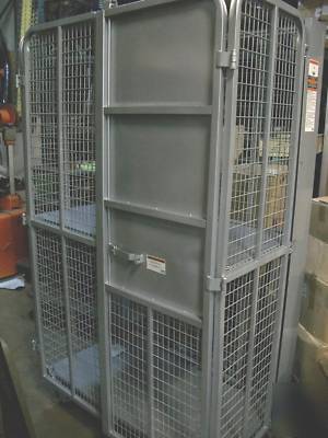  security cart, lockable, av, safe 2 shelves, dented