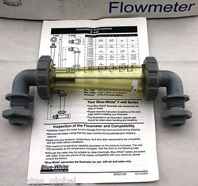 Flow meter f-44750 f-440 panel mount rotameter 150 psi