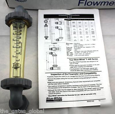 Flow meter f-44750 f-440 panel mount rotameter 150 psi